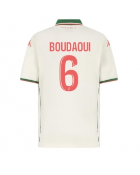 OGC Nice Hicham Boudaoui #6 Maglia Gara Trasferta Repliche 2025-26 Maniche Corte